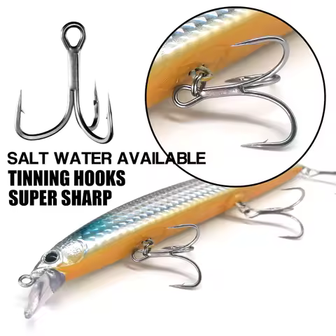 Castfanatic 24g 140mm Sinking Minnow Lure AS140S Big Artificial Saltwater Sea Bass Baits For Pike Ha