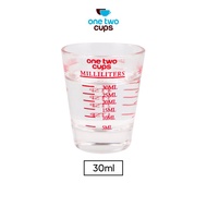 Expresso One Two Cups Shot Glass Coffee Measuring Cup 30ml - MD19