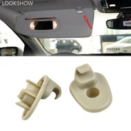 LOOKSHOW 2Pcs Car Sun Visor Clip Sun Visors Holder Hook Hanger Clips 1AR26BD1-AA For Jeep Liberty J4