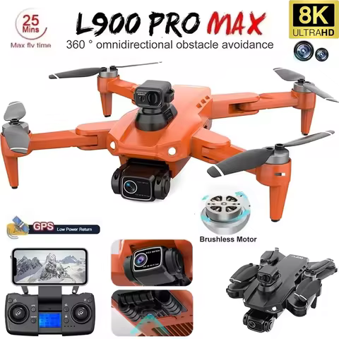 L900 Pro MAX Drone 5G GPS Professional 8K HD CameraVisual Obstacle Avoidance Brushless Motor Quadcop