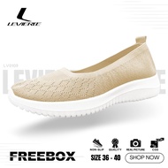 LVR FREE BOX LV0109 Women's Slip On Shoes with Fashion Pattern Women's Knitted Sport Shoes