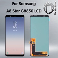 OLED 6.3'' For AMOLED For Samsung A8 Star  G8850 lcd display LCD Screen Touch Digitizer Assembly Rep