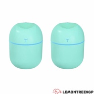 LEMONTREE9GP 2 Pack USB Mini Humidifier, 2 Mist Modes 220ml Capacity Essential Oil Diffuser, Mini 5 