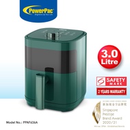 PowerPac Air Fryer 3.0L with Large Window, Mini Air Fryer, Air Fryer for Reheating (PPAF636A)