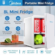 Midea peti sejuk 16L High Quality Mini Fridge Beauty Skincare Cosmetics Fridge Portable Cooler & War