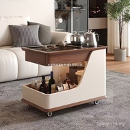 Balcony Sofa Mobile Cart Mobile Living Room Coffee Coffee Table Burning Multifunctional Simple Solid