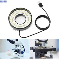 SANRUI Microscope Lamp, Adjustable Brightne Bottom Lighting Microscope LED Light, Fill Light USB Pow