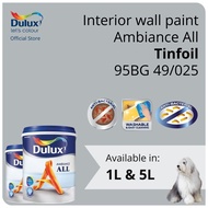Dulux Interior Wall Paint - Tinfoil (95BG 49/025)  (Ambiance All) - 1L / 5L