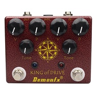 Demonfx King of Tone Overdrive Stomp Analog Based on Analog Man Effect King of Drive Guitar Effect P