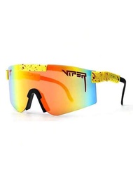 2024 熱門時尚Pit Viper運動護目鏡 TR90男女偏光太陽眼鏡 戶外防風眼鏡 UV鏡片