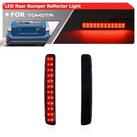 Smoked LED Rear Bumper Reflector Light For Toyota Yaris Cross 21+ Prius+/Prius V/Prius C Scion Car T
