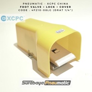 Pneumatic Foot Valve - Air Foot Switch + Lock + Cover - 4F210-08LG (Thread 1/4") 4F210 08LG