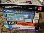 資訊二手書 數位邏輯 sql語法範例 資料庫系統 visual C# visual basic 2010 3ds max2012