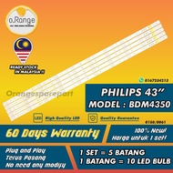 BDM4350 PHILIPS 43" LED TV BACKLIGHT (LAMPU TV) PHILIPS 43 INCH LED TV BACKLIGHT