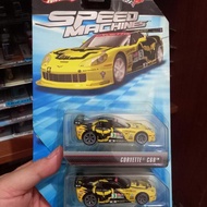 Hot Wheels Speed Machines Corvette C6R Yellow Black Rare