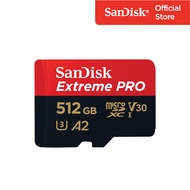 SanDisk Extreme Pro microSDXC 512GB SQXCD V30 U3 C10 A2 UHS-I 200MB/s R 140MB/s With Adaptor ( SDSQX