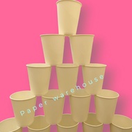 [50 PCS] PLAIN WHITE Paper CUPS 9oz Plain White Hot Paper Cups 9oz Good quality