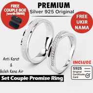 THE MATCHES STORE - Couple Set 28 (Men Ring v5 + Ariel Ring) silver 925 original cincin nikah cincin