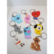 🦖SmartBlue Bangtan Boys Korean PVC Key Fob Keychain Key Chains (8 designs, HEIGHT taller than 50sen), rantai kunci BTS