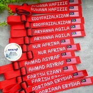 Luggage Tag Sulam | Luggage Tag Umrah Haji Travel Tag Tag Nama Beg Travel with slider