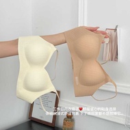 Ladies' Plaid Wireless Bra - Comfortable Large Cup Size 32-38 AB