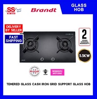 【 DELIVERY BY SELLER 】 Brandt 3 Burner Built-in Gas Hob (90cm) TG1493B / 2 Burner Built-in Gas Hob (80cm) TG1482B