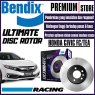 Original Bendix Ultimate+ Front And Rear Set Disc Rotor - Honda Civic FC/TEA 2016 BR2540 ULT+ BR2541
