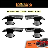 Perodua Ativa Door Bowl Cover Piano Black (4pcs)