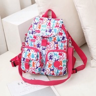2025 Authentic Kipling Monkey Bag Backpack Womens Portable Slung Bag Travel Back Bag Simple Canvas I