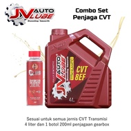 [Combo Deal] JV Auto Lube Set CVT Oil 8EF (4 Liter) + Gearbox Treatment AT-1004 (1 Bottle)