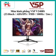 VSP V2408S Edge-to-edge Thin LED Flat Monitor (23.8inch / ADS/IPS / FHD / 100Hz / 2ms / Black) - WIT