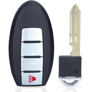Keyless Entry Remote Smart Proximity Key Fob Replacement 4-Button for Nissan Maxima 2007-2008 for Se