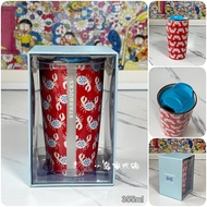 Starbucks paul&amp;Joe Design Co-Branded Cooperation Lucky Crab Bow Double-Layer Ceramic Insulated Mug