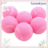 6Pcs Pack Pink Tennis Balls Wear-Resistant Elastic Training Balls 66mm Ladies Beginners Practice Ten