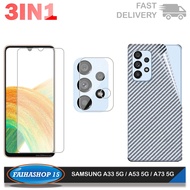 LAYAR Samsung A33 5G / A53 5G / A73 5G Screen Tempered Glass 3 in 1 Package Free Tempered Glass Came