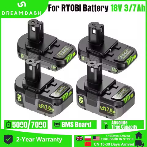 3/7Ah For RYOBI P108 18V Battery Lithium-Ion Power Tools Ryobi P108 P107 P105 P104 P103 P102 18V Bat