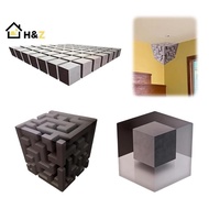 Kaleidoscope Optical Illusion Wall Art – 3D Corner Wall Decal – Impossible Corners Inspired Peel And