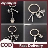 ziyulinyuk Drum  Music Lovers Ro Bapa Pendant Band Kit Drum Keychain Bapa Keychain EN