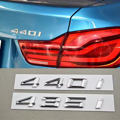 3D ABS Car Letters Logo 440i 435i Badge Sticker Rear Trunk Emblem For BMW 4 Series 435i 440i F32 F33