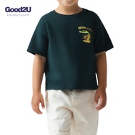 [GOOD2U] Plein Kotton Boys Short Sleeve Graphic T-Shirt - Crock & Roll / Baju Tshirt Budak Lelaki