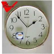 SEIKO Japan นาฬิกาแขวนพลาสติก ขนาด 11 นิ้ว รุ่น QXA001G - Gold