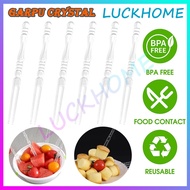 Multipurpose Bento Fruit Fork Skewer Bento Fork Fruit Skewer Crystal Fork Mini Bento Fruit Fork