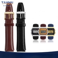 Quick release For Casio cowhide Strap a158 a159 A168 a169 b650 aq230 700 small gold watch band genui