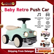 4 Wheels Ride On Toy Car Push Baby Car with Music Lights Kereta Mainan Budak With Storage Function