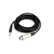 Microphone cable XLR Female to 6.35mm Jack 5meters