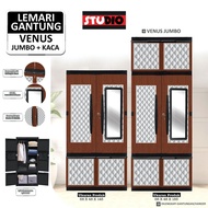 STUDIO Lemari gantung pakaian plastik/Lemari gantung cermin kaca/Lemari gantung jumbo cermin kaca/le