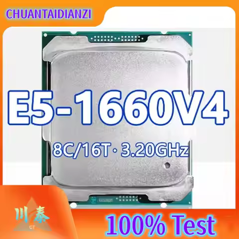 Xeon E5-1660V4 CPU 14 nm 8 Cores 16 Threads 3.2GHz 20MB 140W processor LGA2011-3 for X99 server moth