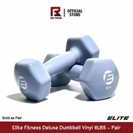 Elite Glossy Vinyl Dumbbell 6lbs (pair)