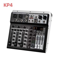 Profesional Audio Mixer KP4  Sound System  4 Channel With Bluetooth DJ Audio Sound Mixer / BlessS