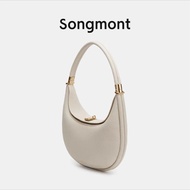 songmont Cowhide moon bag handbag shoulder crossbody bag fashionable and versatile